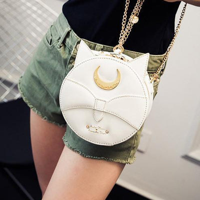 Sailor Moon Kawaii Luna Black/white Shoulder Bag SD00621