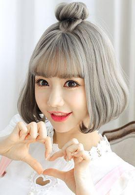 Harajuku Japanese Grey Fashion Short Wig SD02011