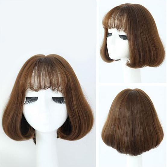 Harajuku Japanese Light Brown Fashion Short Wig SD02012