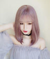 Harajuku Gradient Brown Purple Short Wig SD00709