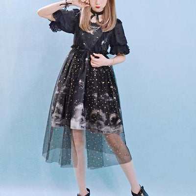 Japanese Harajuku Lolita Garden Bird Cage Dress SD01005