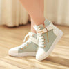 Hot Mint Green Straps Studs Sneakers Canvas Shoes SD02311