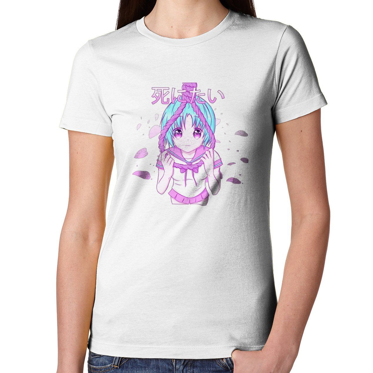 Yami Kawaii Menhera Noose School Girl T-shirtSweater SD02742