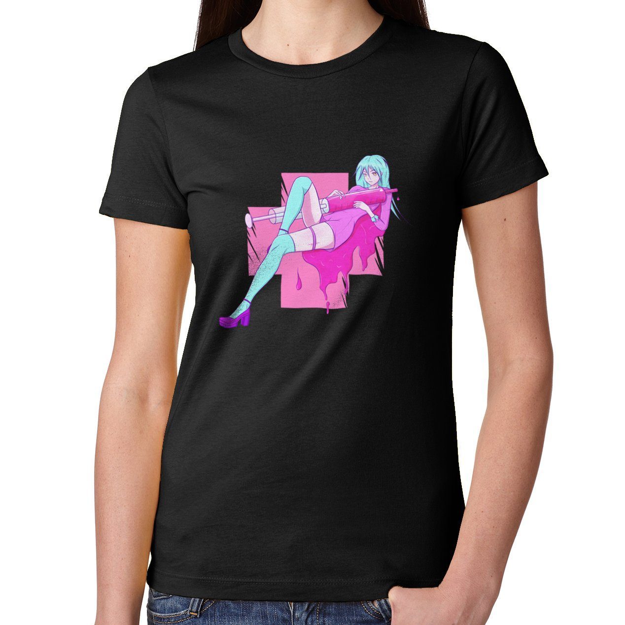 Yami Kawaii Psycho Syringe Nurse T-shirt/Sweater SD02743
