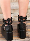 Lolita Black Straps High Platform Boots Shoes SD00115