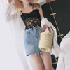 Korean Summer Flower Lace Bust Top SD01627