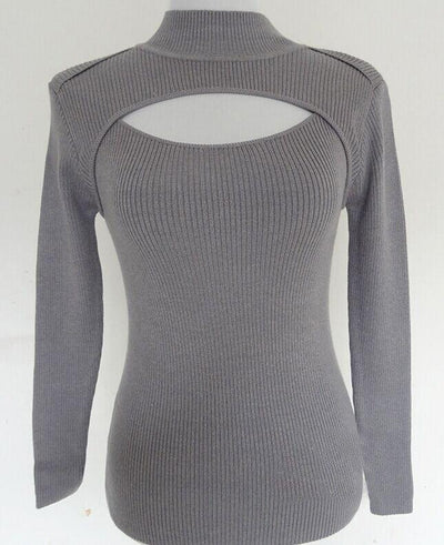 Sexy High Hollow Keyhole Sweater SD00057