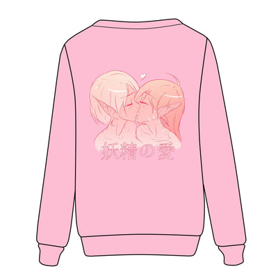 Japanese Yuri Fairy Love Kiss Pastel T-shirt/Sweater SD02732