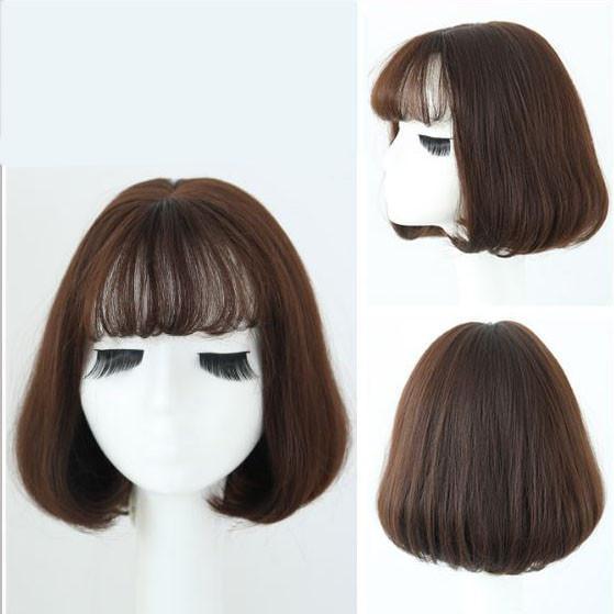 Harajuku Japanese Dark Brown Fashion Short Wig SD02013