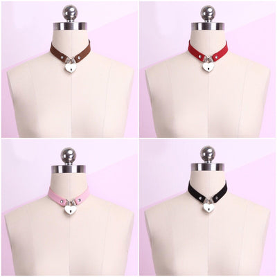 Harajuku Heart Key locker Collar SD00527