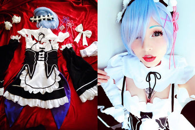 Re:Zero Rem Ram Maid Dress Cosplay SD00684