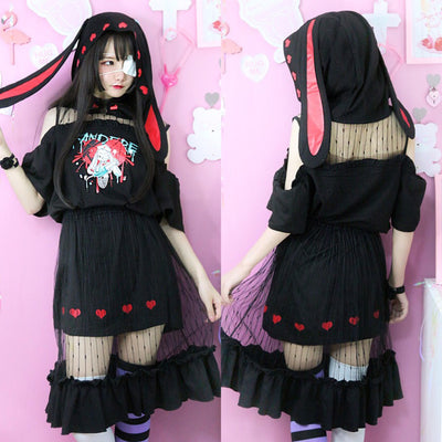 Bunny Nurse Yandere T-shirt/Skirt Set SD00340