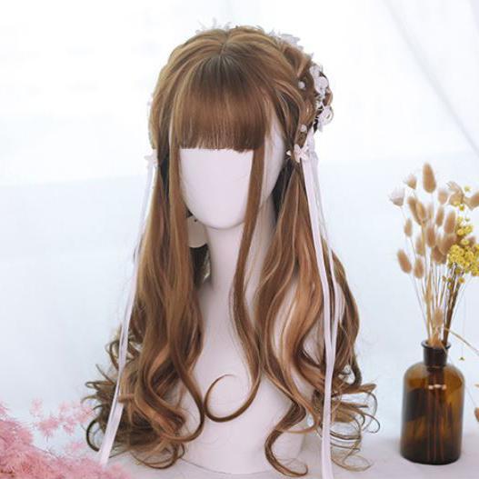 Brown Caramel Wave Long Wig SD00210